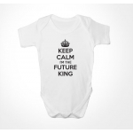 Keep Calm King Baby Grow